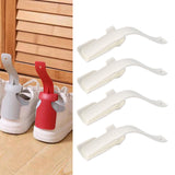 Maxbell 4x Shoe Horn Shoe Spoon Shoe Dressing Aid Boot Horn for Elderly Trainers Men white