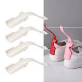 Maxbell 4x Shoe Horn Shoe Spoon Shoe Dressing Aid Boot Horn for Elderly Trainers Men white