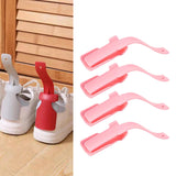 Maxbell 4x Shoe Horn Shoe Spoon Shoe Dressing Aid Boot Horn for Elderly Trainers Men pink