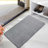 Maxbell Area Rug Doormat Washable Absorbent Carpet Bath Mat for Dorm Entryway Shower 40cmx60cm Gray