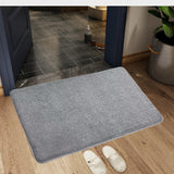 Maxbell Area Rug Doormat Washable Absorbent Carpet Bath Mat for Dorm Entryway Shower 40cmx60cm Gray