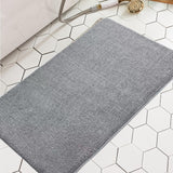 Maxbell Area Rug Doormat Washable Absorbent Carpet Bath Mat for Dorm Entryway Shower 40cmx60cm Gray