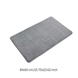 Maxbell Area Rug Doormat Washable Absorbent Carpet Bath Mat for Dorm Entryway Shower 40cmx60cm Gray