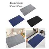 Maxbell Area Rug Doormat Washable Absorbent Carpet Bath Mat for Dorm Entryway Shower 40cmx60cm Gray