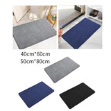 Maxbell Area Rug Doormat Washable Absorbent Carpet Bath Mat for Dorm Entryway Shower 40cmx60cm Gray