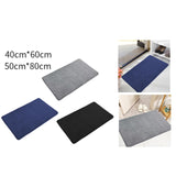 Maxbell Area Rug Doormat Washable Absorbent Carpet Bath Mat for Dorm Entryway Shower 40cmx60cm Gray