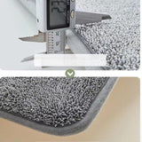 Maxbell Area Rug Doormat Washable Absorbent Carpet Bath Mat for Dorm Entryway Shower 40cmx60cm Gray