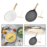 Maxbell Nonstick Crepe Pan Aluminum Alloy Sturdy Dosa Pan for Restaurant Home Crepes White