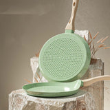 Maxbell Nonstick Crepe Pan Cookware Griddle Pan for Egg Omelet Gas Roti Indian Green universal