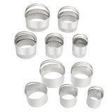 Maxbell 5x Cookie Cutters Set Round Cheese Cake Rings Mousse Cake Rings Baking Tools A