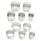 Maxbell 5x Cookie Cutters Set Round Cheese Cake Rings Mousse Cake Rings Baking Tools A