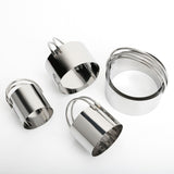Maxbell 5x Cookie Cutters Set Round Cheese Cake Rings Mousse Cake Rings Baking Tools A