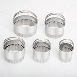 Maxbell 5x Cookie Cutters Set Round Cheese Cake Rings Mousse Cake Rings Baking Tools A