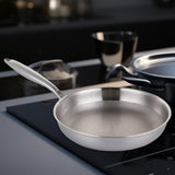 Maxbell Non Stick Frying Pan without Coating Butter Melting Pot for Rvs Home Kitchen 28cm