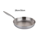 Maxbell Non Stick Frying Pan without Coating Butter Melting Pot for Rvs Home Kitchen 28cm