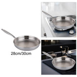 Maxbell Non Stick Frying Pan without Coating Butter Melting Pot for Rvs Home Kitchen 28cm