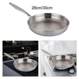 Maxbell Non Stick Frying Pan without Coating Butter Melting Pot for Rvs Home Kitchen 28cm