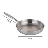 Maxbell Non Stick Frying Pan without Coating Butter Melting Pot for Rvs Home Kitchen 30cm
