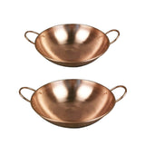 Maxbell Pure Copper Pot without Lid Beautiful Shape Fry Pan Stew Pan Copper Cookware 30cm