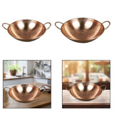 Maxbell Pure Copper Pot without Lid Beautiful Shape Fry Pan Stew Pan Copper Cookware 30cm