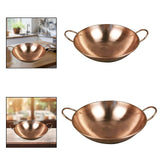 Maxbell Pure Copper Pot without Lid Beautiful Shape Fry Pan Stew Pan Copper Cookware 30cm