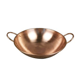 Maxbell Pure Copper Pot without Lid Beautiful Shape Fry Pan Stew Pan Copper Cookware 30cm