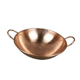 Maxbell Pure Copper Pot without Lid Beautiful Shape Fry Pan Stew Pan Copper Cookware 30cm