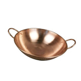 Maxbell Pure Copper Pot without Lid Beautiful Shape Fry Pan Stew Pan Copper Cookware 30cm