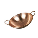 Maxbell Pure Copper Pot without Lid Beautiful Shape Fry Pan Stew Pan Copper Cookware 30cm