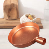 Maxbell Frying Pan Pure Copper Professional Cookware Deep Frying Pan for Rvs Kitchen Diameter 25cm
