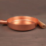 Maxbell Frying Pan Pure Copper Professional Cookware Deep Frying Pan for Rvs Kitchen Diameter 25cm