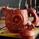 Maxbell Purple Clay Teapot with Cover Chinese Tea Pot for Tea Room Household Kitchen red