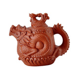 Maxbell Purple Clay Teapot with Cover Chinese Tea Pot for Tea Room Household Kitchen red
