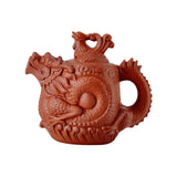 Maxbell Purple Clay Teapot with Cover Chinese Tea Pot for Tea Room Household Kitchen red