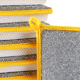 Maxbell Dishwashing Scrub Sponge Absorbent Sponge Dishwashing Rags for Plate 10Pcs 13.9x9cm