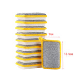 Maxbell Dishwashing Scrub Sponge Absorbent Sponge Dishwashing Rags for Plate 10Pcs 13.9x9cm