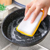 Maxbell Dishwashing Scrub Sponge Absorbent Sponge Dishwashing Rags for Plate 10Pcs 13.9x9cm