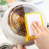 Maxbell Dishwashing Scrub Sponge Absorbent Sponge Dishwashing Rags for Plate 10Pcs 13.9x9cm