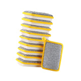 Maxbell Dishwashing Scrub Sponge Absorbent Sponge Dishwashing Rags for Plate 10Pcs 13.9x9cm
