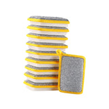Maxbell Dishwashing Scrub Sponge Absorbent Sponge Dishwashing Rags for Plate 10Pcs 13.9x9cm