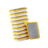 Maxbell Dishwashing Scrub Sponge Absorbent Sponge Dishwashing Rags for Plate 10Pcs 13.9x9cm