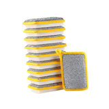 Maxbell Dishwashing Scrub Sponge Absorbent Sponge Dishwashing Rags for Plate 10Pcs 13.9x9cm