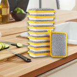 Maxbell Dishwashing Scrub Sponge Absorbent Sponge Dishwashing Rags for Plate 10Pcs 13.9x9cm