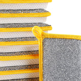 Maxbell Dishwashing Scrub Sponge Absorbent Sponge Dishwashing Rags for Plate 10Pcs 15x10cm
