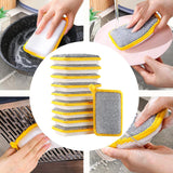 Maxbell Dishwashing Scrub Sponge Absorbent Sponge Dishwashing Rags for Plate 10Pcs 15x10cm