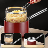 Maxbell Deep Frying Pot Cookware Saucepan Japanese Fryer for Steaming Frying Camping