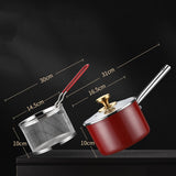 Maxbell Deep Frying Pot Cookware Saucepan Japanese Fryer for Steaming Frying Camping