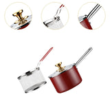Maxbell Deep Frying Pot Cookware Saucepan Japanese Fryer for Steaming Frying Camping