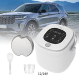 Maxbell Portable Car 2L Electric Rice Cooker for Soup Porridge Rice Cooking Pot 12V Car