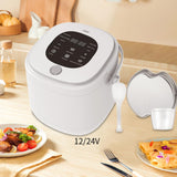 Maxbell Portable Car 2L Electric Rice Cooker for Soup Porridge Rice Cooking Pot 12V Car